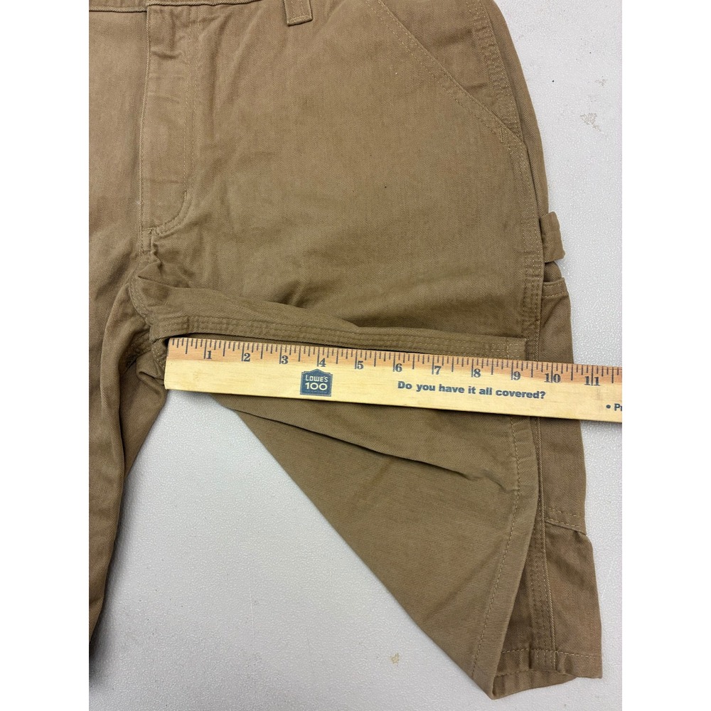 Carhartt Mens Relaxed Fit Canvas Carpenter Work Shorts Tan Duck 100245-253 36 - Picture 9 of 9